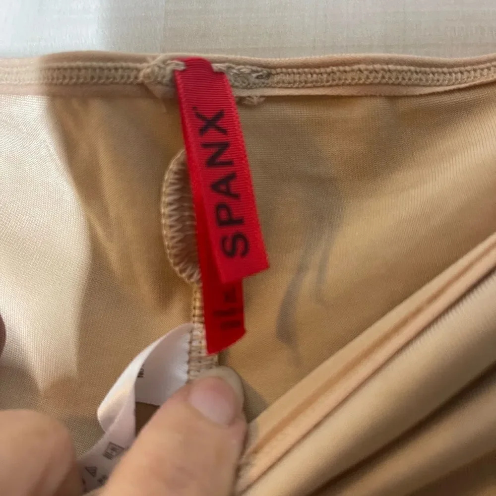 Spanx‎ nude beige mid thigh shaper, size XL